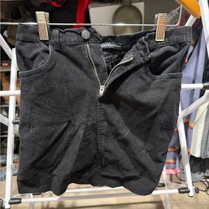 Brandy Melville Dark Gray Corduroy Skirt